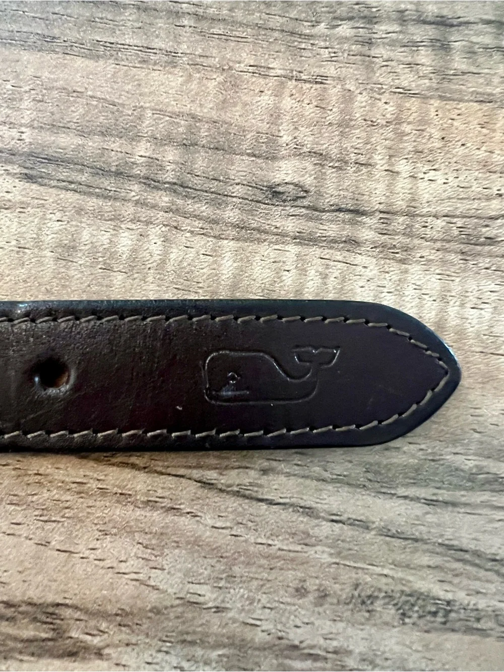 Vineyard Vines Navy Blue Kids Belt with Lacrosse Pattern